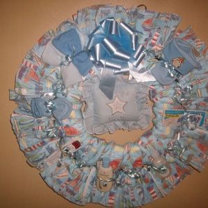 Baby Boy Baby Shower Honest Diaper Wreath